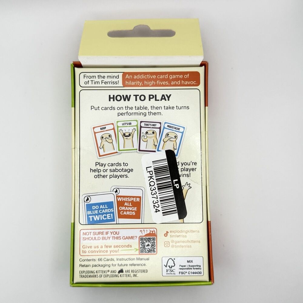 Coyote Exploding Kittens Party Card Game - Picture 3 of 4